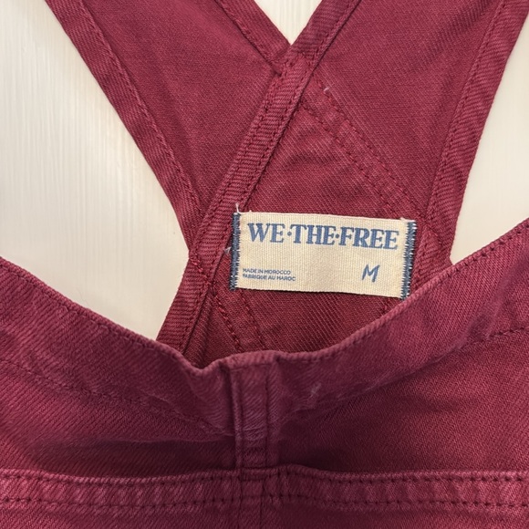 We The Free Maroon Overalls - Picture 2 of 4